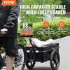 image:imageVEVOR Bike Cargo Trailer 88100160 lbs Load Capacity HeavyDuty Bicycle Wagon Cart Foldable Compact Storage with Universal Hitch88 Lbs