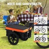 image:imageVEVOR Bike Cargo Trailer 88100160 lbs Load Capacity HeavyDuty Bicycle Wagon Cart Foldable Compact Storage with Universal Hitch88 Lbs