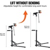 image:imageVEVOR Bike Repair Stand 4Leg Steel Bicycle Repair Stand 425748 Adjustable Height Bike Maintenance Work Stand with Magnetic Tool Tray Foldable Bike Service Stand for Home Shop Max 80 Pounds66 LBS