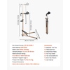 image:imageVEVOR Bike Repair Stand 4Leg Steel Bicycle Repair Stand 425748 Adjustable Height Bike Maintenance Work Stand with Magnetic Tool Tray Foldable Bike Service Stand for Home Shop Max 80 Pounds88 LBS