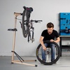 image:imageVEVOR Bike Repair Stand 4Leg Steel Bicycle Repair Stand 425748 Adjustable Height Bike Maintenance Work Stand with Magnetic Tool Tray Foldable Bike Service Stand for Home Shop Max 80 Pounds110 LBS