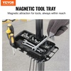 image:imageVEVOR Bike Repair Stand 4Leg Steel Bicycle Repair Stand 425748 Adjustable Height Bike Maintenance Work Stand with Magnetic Tool Tray Foldable Bike Service Stand for Home Shop Max 80 Pounds80 LBS