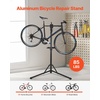 image:imageVEVOR Bike Repair Stand 4Leg Steel Bicycle Repair Stand 425748 Adjustable Height Bike Maintenance Work Stand with Magnetic Tool Tray Foldable Bike Service Stand for Home Shop Max 80 Pounds85 LBS