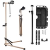 image:imageVEVOR Bike Repair Stand 4Leg Steel Bicycle Repair Stand 425748 Adjustable Height Bike Maintenance Work Stand with Magnetic Tool Tray Foldable Bike Service Stand for Home Shop Max 80 Pounds88 LBS