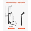 image:imageVEVOR Bike Repair Stand 4Leg Steel Bicycle Repair Stand 425748 Adjustable Height Bike Maintenance Work Stand with Magnetic Tool Tray Foldable Bike Service Stand for Home Shop Max 80 Pounds85 LBS