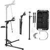 image:imageVEVOR Bike Repair Stand 4Leg Steel Bicycle Repair Stand 425748 Adjustable Height Bike Maintenance Work Stand with Magnetic Tool Tray Foldable Bike Service Stand for Home Shop Max 80 Pounds85 LBS