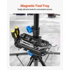 image:imageVEVOR Bike Repair Stand 4Leg Steel Bicycle Repair Stand 425748 Adjustable Height Bike Maintenance Work Stand with Magnetic Tool Tray Foldable Bike Service Stand for Home Shop Max 80 Pounds66 LBS