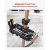 image:imageVEVOR Bike Repair Stand 4Leg Steel Bicycle Repair Stand 425748 Adjustable Height Bike Maintenance Work Stand with Magnetic Tool Tray Foldable Bike Service Stand for Home Shop Max 80 Pounds88 LBS