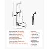 image:imageVEVOR Bike Repair Stand 4Leg Steel Bicycle Repair Stand 425748 Adjustable Height Bike Maintenance Work Stand with Magnetic Tool Tray Foldable Bike Service Stand for Home Shop Max 80 Pounds85 LBS