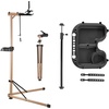 image:imageVEVOR Bike Repair Stand 4Leg Steel Bicycle Repair Stand 425748 Adjustable Height Bike Maintenance Work Stand with Magnetic Tool Tray Foldable Bike Service Stand for Home Shop Max 80 Pounds110 LBS