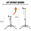 image:imageVEVOR Bike Repair Stand 4Leg Steel Bicycle Repair Stand 425748 Adjustable Height Bike Maintenance Work Stand with Magnetic Tool Tray Foldable Bike Service Stand for Home Shop Max 80 Pounds80 LBS