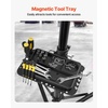 image:imageVEVOR Bike Repair Stand 4Leg Steel Bicycle Repair Stand 425748 Adjustable Height Bike Maintenance Work Stand with Magnetic Tool Tray Foldable Bike Service Stand for Home Shop Max 80 Pounds85 LBS
