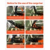 image:imageVEVOR Cargo Bar Cargo Bar Adjustable from 89 to 104 HeavyDuty Steel Cargo Stabilizer Bar with 309 lbs Capacity Truck Bed Load Bar for Truck Bed Trailer Semi Trailer 4 pcs4073