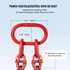 image:imageVEVOR Chain Sling 38 inch x 10 ft Lifting Chains with Hooks G80 Engine Chain Hoist Lifts 18400 lbs8 Ton Lifting Sling Chains for Engine Hoist Engine Lift Chain with 4 Leg Grab Hooks amp Adjusters38 Inch x 10 FT