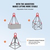 image:imageVEVOR Chain Sling 38 inch x 10 ft Lifting Chains with Hooks G80 Engine Chain Hoist Lifts 18400 lbs8 Ton Lifting Sling Chains for Engine Hoist Engine Lift Chain with 4 Leg Grab Hooks amp Adjusters38 Inch x 10 FT