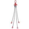 image:imageVEVOR Chain Sling 38 inch x 10 ft Lifting Chains with Hooks G80 Engine Chain Hoist Lifts 18400 lbs8 Ton Lifting Sling Chains for Engine Hoist Engine Lift Chain with 4 Leg Grab Hooks amp Adjusters516 inch x 5 ft