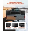 image:imageVEVOR Contractor Truck Tool Box 72 x 21 x 13 in Black Tread Aluminum TopSider Toolbox with Two Lower Drawers Flip Up Door WeatherResistant Heavy Duty Storage Box with Latch for Truck Bed Pickup72 x 13 x 16 in