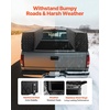 image:imageVEVOR Contractor Truck Tool Box 72 x 21 x 13 in Black Tread Aluminum TopSider Toolbox with Two Lower Drawers Flip Up Door WeatherResistant Heavy Duty Storage Box with Latch for Truck Bed Pickup815 x 21 x 13 in