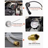image:imageVEVOR Coolant Pressure Tester Kit 31Pcs Radiator Vacuum Refill Kit with 3 Metal Adapters Universal Fit Automotive Cooling System Pressure Tester Tool with Pressures Pump amp AluminumPlastic Filler22Pcs