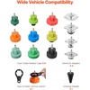 image:imageVEVOR Coolant Pressure Tester Kit 31Pcs Radiator Vacuum Refill Kit with 3 Metal Adapters Universal Fit Automotive Cooling System Pressure Tester Tool with Pressures Pump amp AluminumPlastic Filler22Pcs