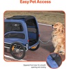 image:imageVEVOR Dog Bike Trailer Supports up to 100 lbs Pet Cart Bicycle Carrier Easy Folding Frame with Quick Release Wheels Universal Bicycle Coupler Reflectors Flag Collapsible to StoreBlueBlack
