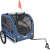 image:imageVEVOR Dog Bike Trailer Supports up to 100 lbs Pet Cart Bicycle Carrier Easy Folding Frame with Quick Release Wheels Universal Bicycle Coupler Reflectors Flag Collapsible to StoreBlueBlack