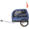image:imageVEVOR Dog Bike Trailer Supports up to 100 lbs Pet Cart Bicycle Carrier Easy Folding Frame with Quick Release Wheels Universal Bicycle Coupler Reflectors Flag Collapsible to StoreBlueBlack