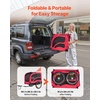 image:imageVEVOR Dog Bike Trailer Supports up to 100 lbs Pet Cart Bicycle Carrier Easy Folding Frame with Quick Release Wheels Universal Bicycle Coupler Reflectors Flag Collapsible to StoreRedBlack