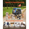 image:imageVEVOR Dog Bike Trailer Supports up to 66 lbs Pet Cart Bicycle Carrier for Small amp Medium Dogs Easy Folding Frame with Quick Release Wheel Universal Bicycle Coupler Reflector Flag Internal LeashBlueBlack