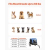 image:imageVEVOR Dog Bike Trailer Supports up to 66 lbs Pet Cart Bicycle Carrier for Small amp Medium Dogs Easy Folding Frame with Quick Release Wheel Universal Bicycle Coupler Reflector Flag Internal LeashBlueBlack