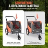 image:imageVEVOR Dog Bike Trailer Supports up to 6688100 lbs 2in1 Pet Stroller Cart Bicycle Carrier Easy Folding Cart Frame with Quick Release Wheels Universal Bicycle Coupler Reflectors Flag66lbs 18