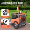 image:imageVEVOR Dog Bike Trailer Supports up to 6688100 lbs 2in1 Pet Stroller Cart Bicycle Carrier Easy Folding Cart Frame with Quick Release Wheels Universal Bicycle Coupler Reflectors Flag66lbs 18