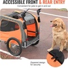image:imageVEVOR Dog Bike Trailer Supports up to 6688100 lbs 2in1 Pet Stroller Cart Bicycle Carrier Easy Folding Cart Frame with Quick Release Wheels Universal Bicycle Coupler Reflectors Flag66lbs 18