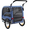 image:imageVEVOR Dog Bike Trailer Supports up to 6688100 lbs 2in1 Pet Stroller Cart Bicycle Carrier Easy Folding Cart Frame with Quick Release Wheels Universal Bicycle Coupler Reflectors Flag100lbs 24