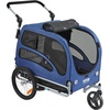 image:imageVEVOR Dog Bike Trailer Supports up to 6688100 lbs 2in1 Pet Stroller Cart Bicycle Carrier Easy Folding Cart Frame with Quick Release Wheels Universal Bicycle Coupler Reflectors Flag100lbs 24
