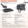 image:imageVEVOR Dog Bike Trailer Supports up to 6688100 lbs 2in1 Pet Stroller Cart Bicycle Carrier Easy Folding Cart Frame with Quick Release Wheels Universal Bicycle Coupler Reflectors Flag88lbs 22