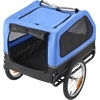 image:imageVEVOR Dog Bike Trailer Supports up to 88 lbs Pet Cart Bicycle Carrier Easy Folding Frame with Quick Release Wheels Universal Bicycle Coupler Reflectors Flag Collapsible to StoreBlueBlack