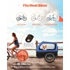 image:imageVEVOR Dog Bike Trailer Supports up to 88 lbs Pet Cart Bicycle Carrier Easy Folding Frame with Quick Release Wheels Universal Bicycle Coupler Reflectors Flag Collapsible to StoreBlueBlack