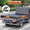 image:imageVEVOR Dump Truck Mesh Tarp 7 x 14 ft PVC Coated Black Heavy Duty Cover with 55 18oz Double Pocket Brass Grommets Reinforced Double Needle Stitch Webbing Fits Manual or Electric Dump Truck System6 x 14
