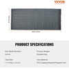 image:imageVEVOR Dump Truck Mesh Tarp 7 x 14 ft PVC Coated Black Heavy Duty Cover with 55 18oz Double Pocket Brass Grommets Reinforced Double Needle Stitch Webbing Fits Manual or Electric Dump Truck System7 x 14