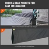 image:imageVEVOR Dump Truck Mesh Tarp 7 x 14 ft PVC Coated Black Heavy Duty Cover with 55 18oz Double Pocket Brass Grommets Reinforced Double Needle Stitch Webbing Fits Manual or Electric Dump Truck System75 x 18