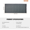 image:imageVEVOR Dump Truck Mesh Tarp 7 x 14 ft PVC Coated Black Heavy Duty Cover with 55 18oz Double Pocket Brass Grommets Reinforced Double Needle Stitch Webbing Fits Manual or Electric Dump Truck System8 x 18