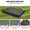 image:imageVEVOR Dump Truck Mesh Tarp 7 x 14 ft PVC Coated Black Heavy Duty Cover with 55 18oz Double Pocket Brass Grommets Reinforced Double Needle Stitch Webbing Fits Manual or Electric Dump Truck System6 x 14