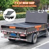 image:imageVEVOR Dump Truck Mesh Tarp 7 x 14 ft PVC Coated Black Heavy Duty Cover with 55 18oz Double Pocket Brass Grommets Reinforced Double Needle Stitch Webbing Fits Manual or Electric Dump Truck System7 x 14