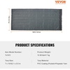 image:imageVEVOR Dump Truck Mesh Tarp 7 x 14 ft PVC Coated Black Heavy Duty Cover with 55 18oz Double Pocket Brass Grommets Reinforced Double Needle Stitch Webbing Fits Manual or Electric Dump Truck System7 x 18