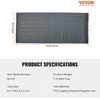 image:imageVEVOR Dump Truck Mesh Tarp 7 x 14 ft PVC Coated Black Heavy Duty Cover with 55 18oz Double Pocket Brass Grommets Reinforced Double Needle Stitch Webbing Fits Manual or Electric Dump Truck System6 x 14