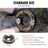 image:imageVEVOR Electric Trailer Brake Assembly 12 x 2 2 Pairs SelfAdjusting Electric Brakes Kit for 7000 lbs Axle 5Hole Mounting Backing Plates for Braking System Part Replacement 2 Right  2 Left  Electric Brakes Kit for 7000 lbs Axle 5Hole Mounting Backing Plates for Braking System Part Replacement 2 Right  2 Left2 Pairs Brakes