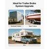 image:imageVEVOR Electric Trailer Brake Assembly 12 x 2 2 Pairs SelfAdjusting Electric Brakes Kit for 7000 lbs Axle 5Hole Mounting Backing Plates for Braking System Part Replacement 2 Right  2 Left  Electric Brakes Kit for 7000 lbs Axle 5Hole Mounting Backing Plates for Braking System Part Replacement 2 Right  2 Left1 Brake Drums