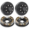 image:imageVEVOR Electric Trailer Brake Assembly 12 x 2 2 Pairs SelfAdjusting Electric Brakes Kit for 7000 lbs Axle 5Hole Mounting Backing Plates for Braking System Part Replacement 2 Right  2 Left  Electric Brakes Kit for 7000 lbs Axle 5Hole Mounting Backing Plates for Braking System Part Replacement 2 Right  2 Left2 Brakes  2 Brake Drums