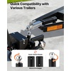 image:imageVEVOR Electric Trailer Dolly 3600 lbs Max Trailer Weight 600 lbs Max Tongue Weight DC 24V 800W Motorized Trailer Dolly with 2 amp 178 Inch Hitch Balls for RV Campers Cargo amp Utility Boat Trailers
